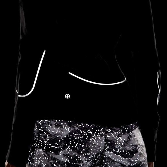 NWT Lululemon *Nulux Reflective Running Jacket, Sz 6, BLACK - Picture 3 of 9
